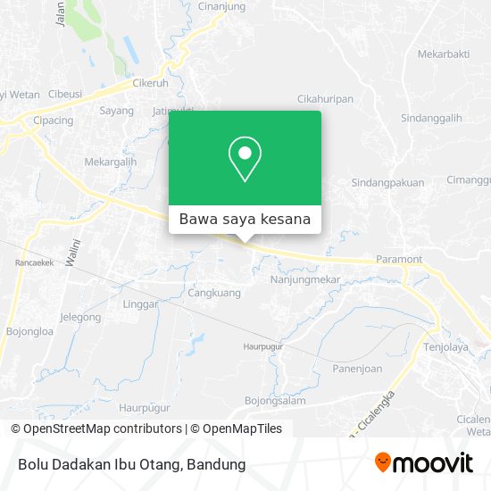 Peta Bolu Dadakan Ibu Otang