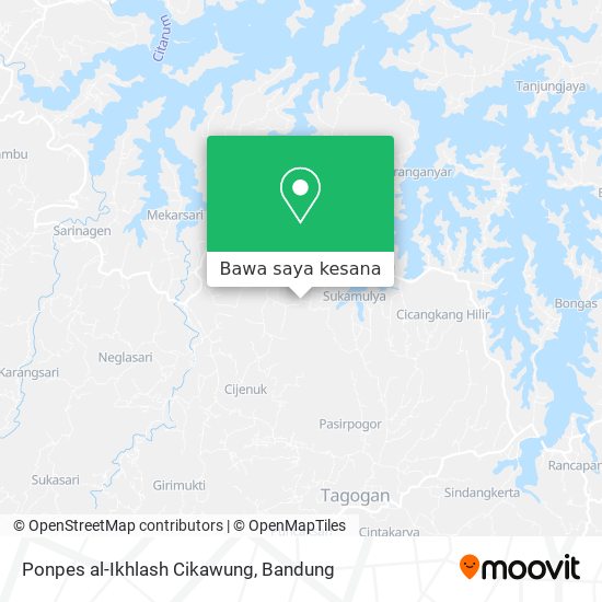 Peta Ponpes al-Ikhlash Cikawung
