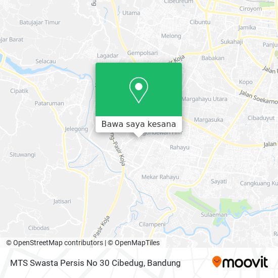 Peta MTS Swasta Persis No 30 Cibedug