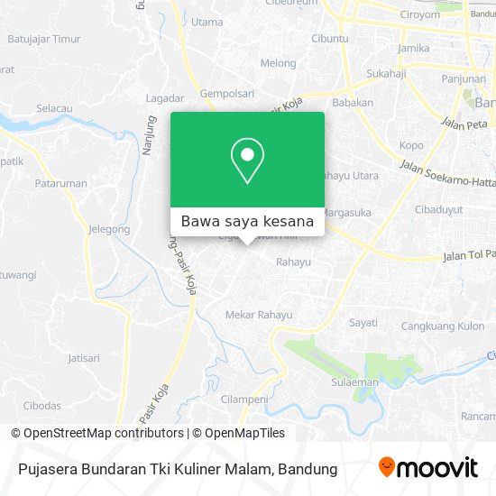Peta Pujasera Bundaran Tki Kuliner Malam