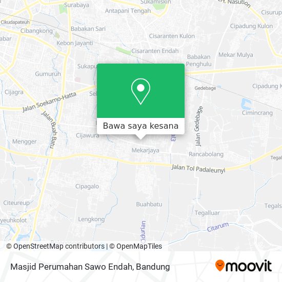 Peta Masjid Perumahan Sawo Endah