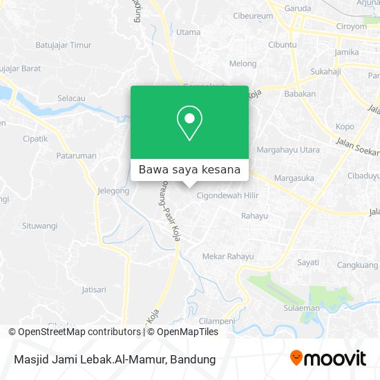 Peta Masjid Jami Lebak.Al-Mamur