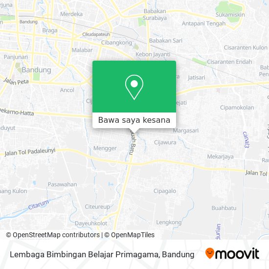 Peta Lembaga Bimbingan Belajar Primagama