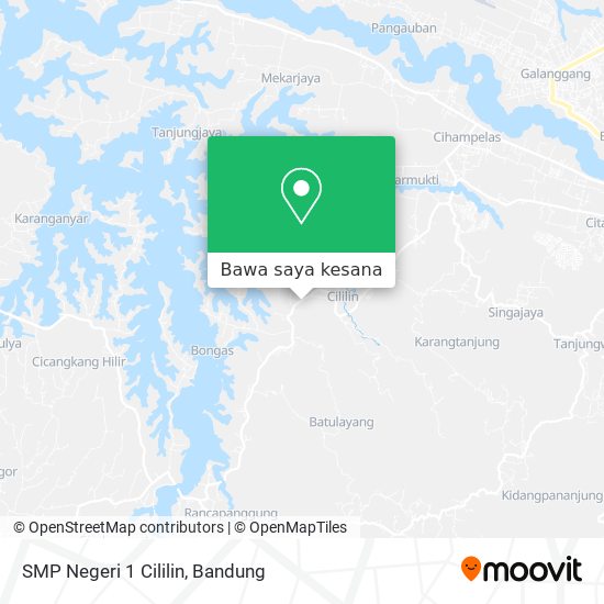 Peta SMP Negeri 1 Cililin