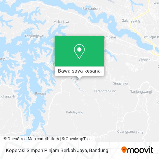 Peta Koperasi Simpan Pinjam Berkah Jaya