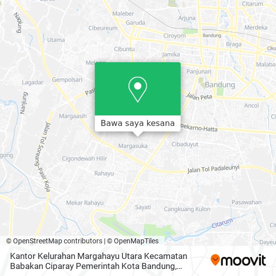 Peta Kantor Kelurahan Margahayu Utara Kecamatan Babakan Ciparay Pemerintah Kota Bandung