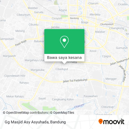 Peta Gg Masjid Asy Asyuhada