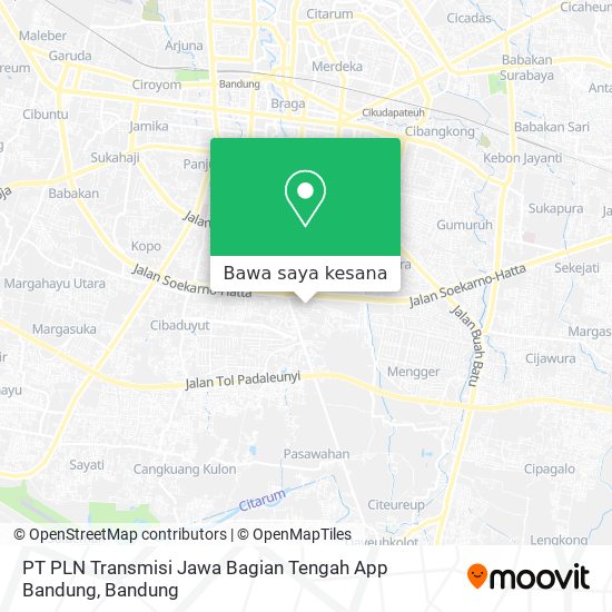 Peta PT PLN Transmisi Jawa Bagian Tengah App Bandung