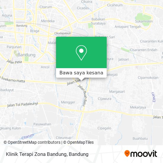 Peta Klinik Terapi Zona Bandung