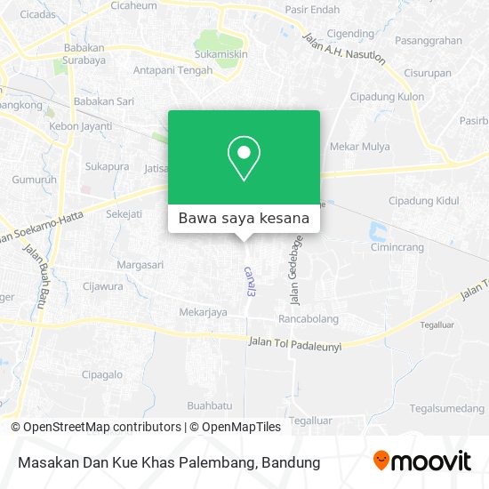 Peta Masakan Dan Kue Khas Palembang