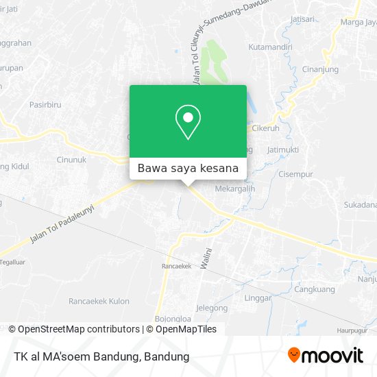 Peta TK al MA'soem Bandung