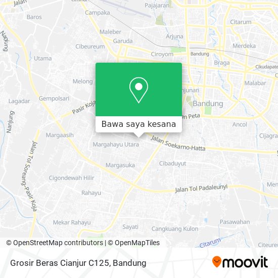 Peta Grosir Beras Cianjur C125