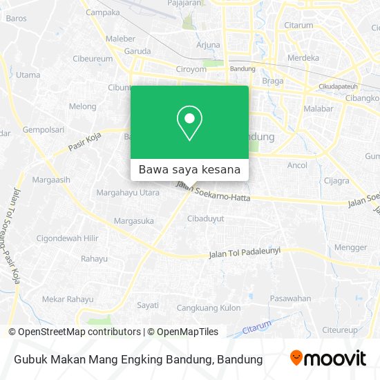 Peta Gubuk Makan Mang Engking Bandung