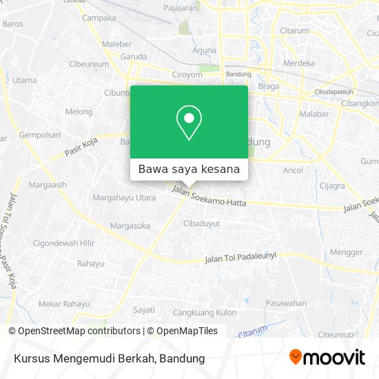 Peta Kursus Mengemudi Berkah