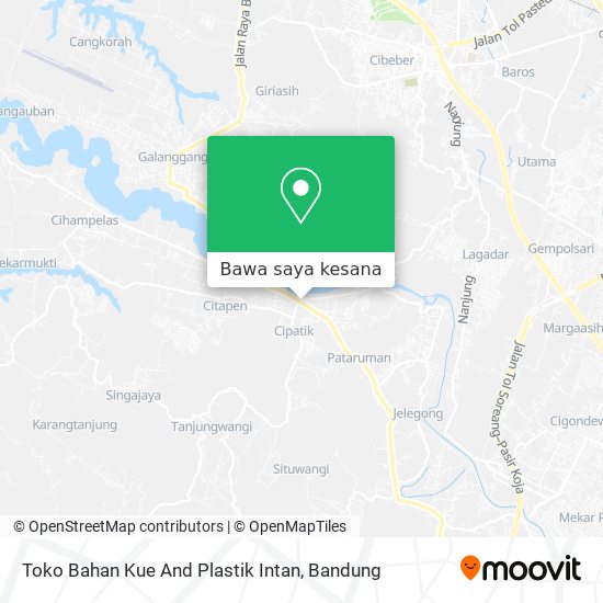 Peta Toko Bahan Kue And Plastik Intan