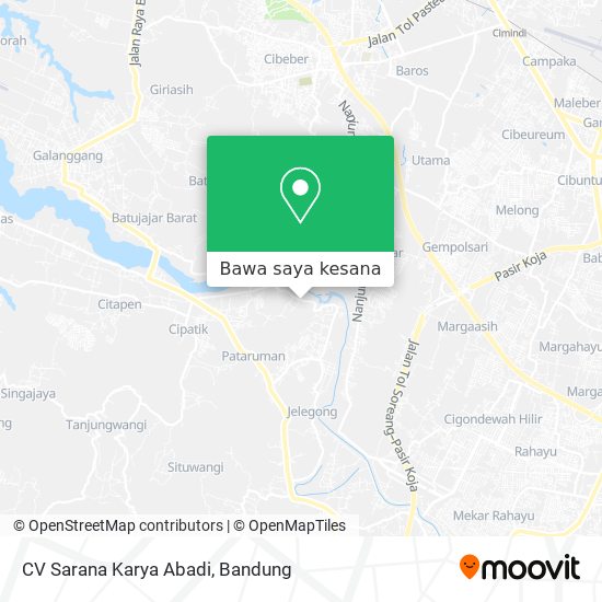 Peta CV Sarana Karya Abadi