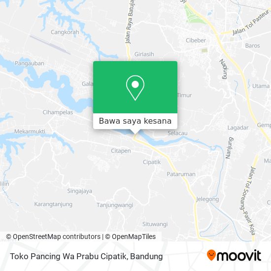 Peta Toko Pancing Wa Prabu Cipatik
