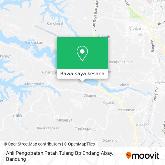 Peta Ahli Pengobatan Patah Tulang Bp Endang Abay