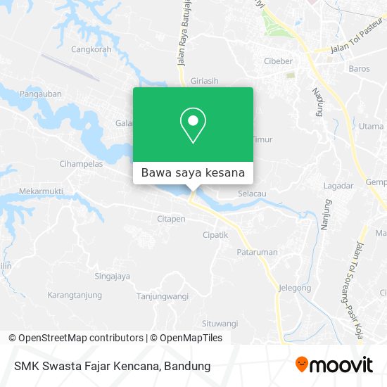 Peta SMK Swasta Fajar Kencana
