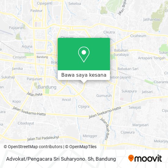 Peta Advokat / Pengacara Sri Suharyono. Sh
