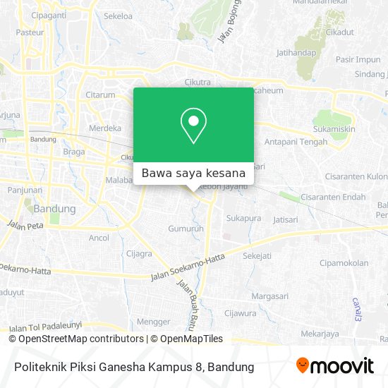 Peta Politeknik Piksi Ganesha Kampus 8