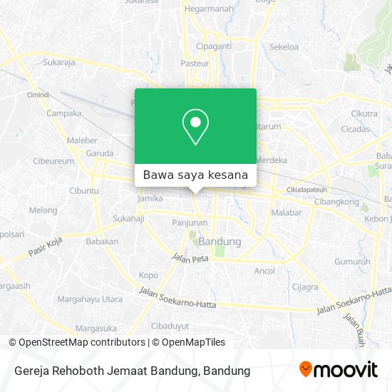 Peta Gereja Rehoboth Jemaat Bandung