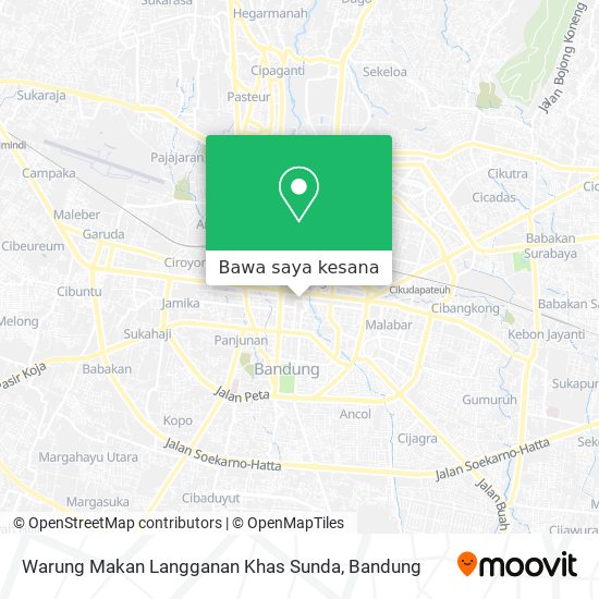 Peta Warung Makan Langganan Khas Sunda