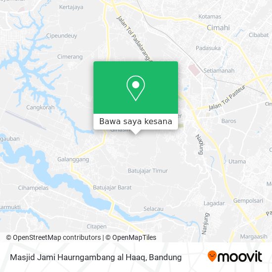 Peta Masjid Jami Haurngambang al Haaq