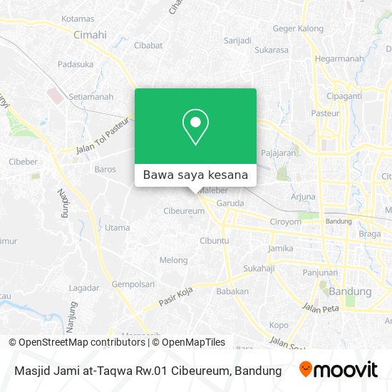 Peta Masjid Jami at-Taqwa Rw.01 Cibeureum