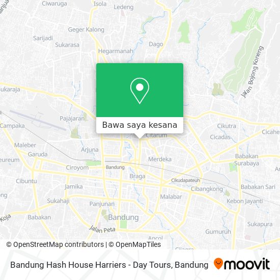 Peta Bandung Hash House Harriers - Day Tours