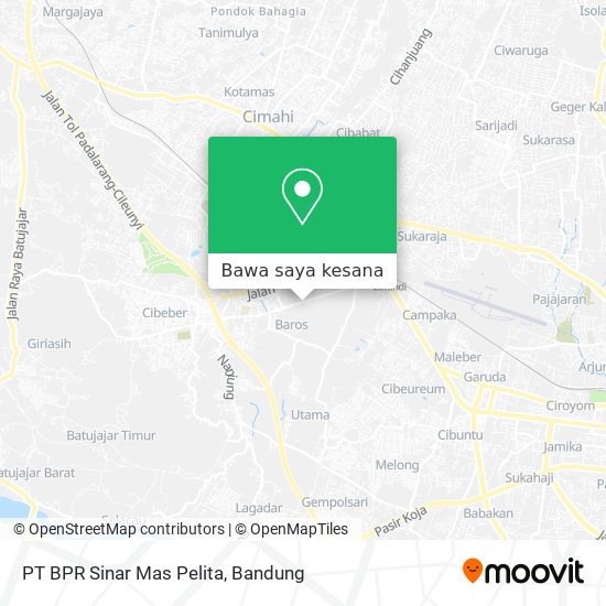 Peta PT BPR Sinar Mas Pelita