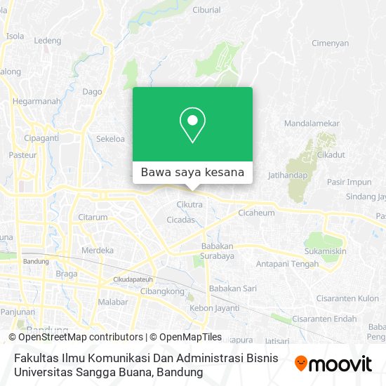 Peta Fakultas Ilmu Komunikasi Dan Administrasi Bisnis Universitas Sangga Buana