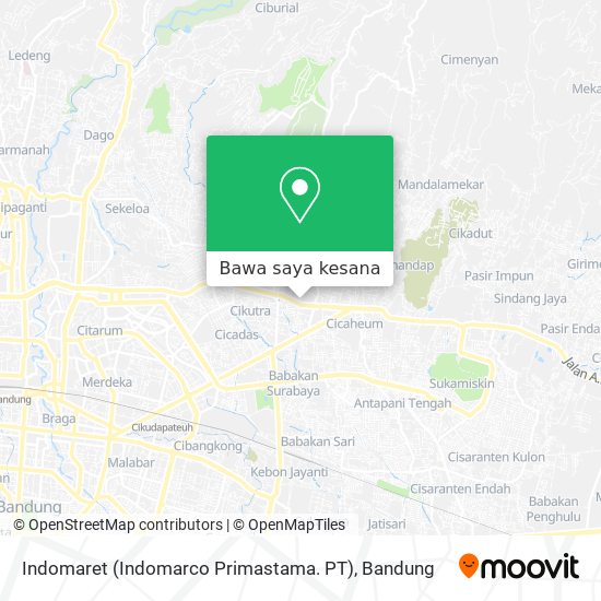 Peta Indomaret (Indomarco Primastama. PT)