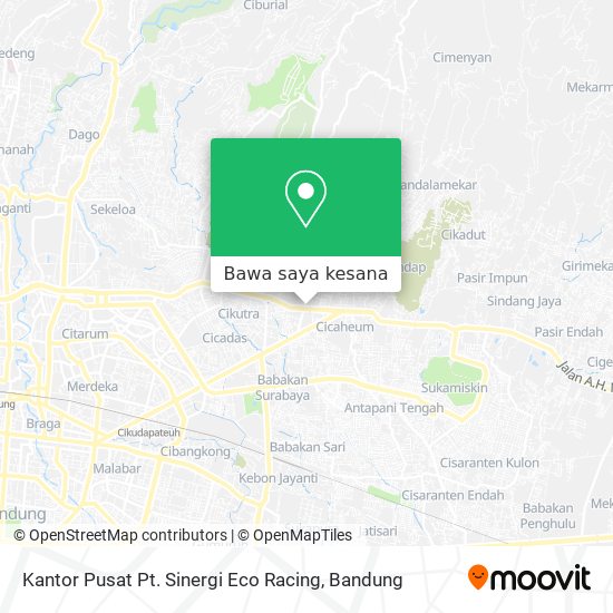 Peta Kantor Pusat Pt. Sinergi Eco Racing