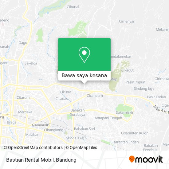Peta Bastian Rental Mobil