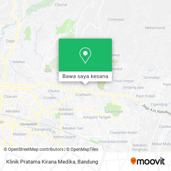 Peta Klinik Pratama Kirana Medika