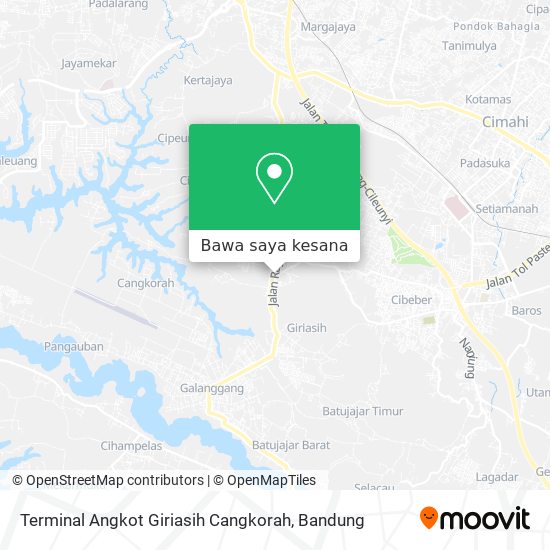 Peta Terminal Angkot Giriasih Cangkorah