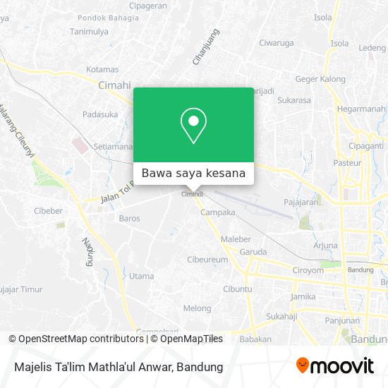 Peta Majelis Ta'lim Mathla'ul Anwar