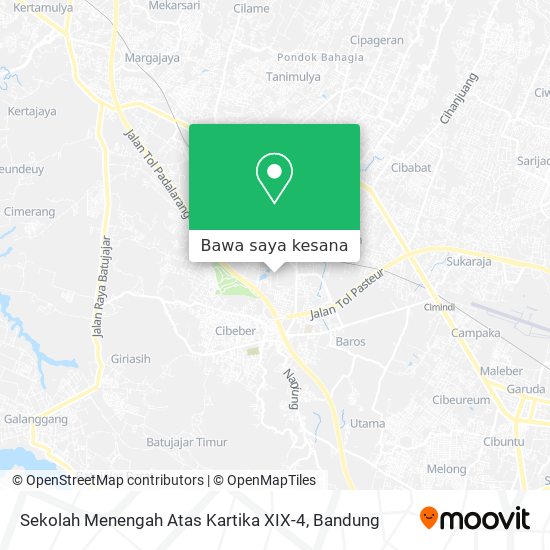 Peta Sekolah Menengah Atas Kartika XIX-4