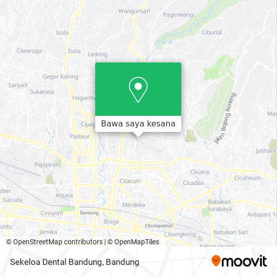 Peta Sekeloa Dental Bandung