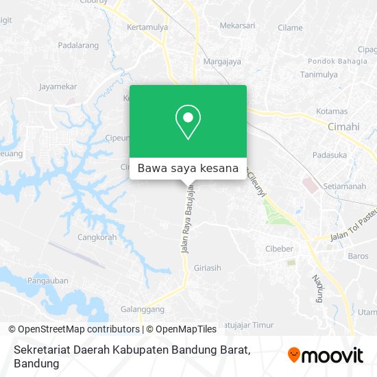 Peta Sekretariat Daerah Kabupaten Bandung Barat