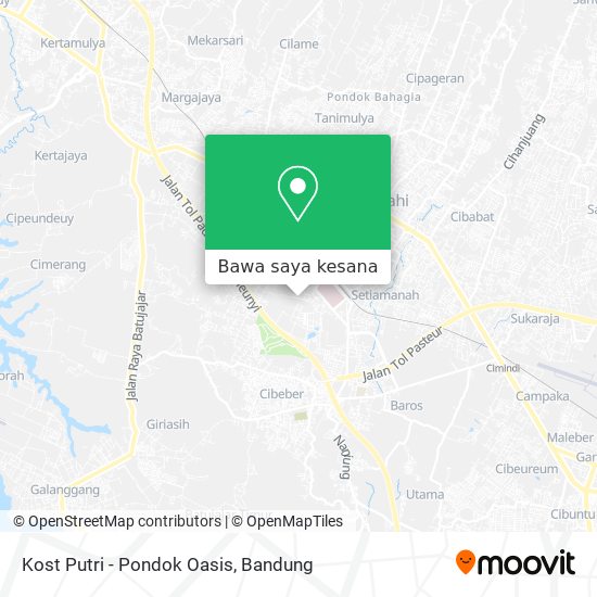 Peta Kost Putri - Pondok Oasis