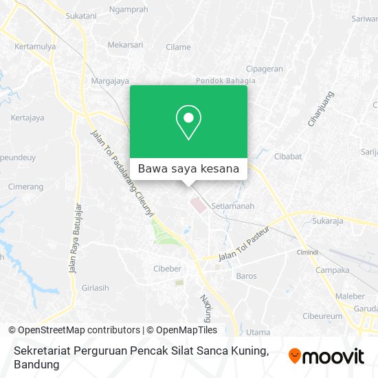 Peta Sekretariat Perguruan Pencak Silat Sanca Kuning