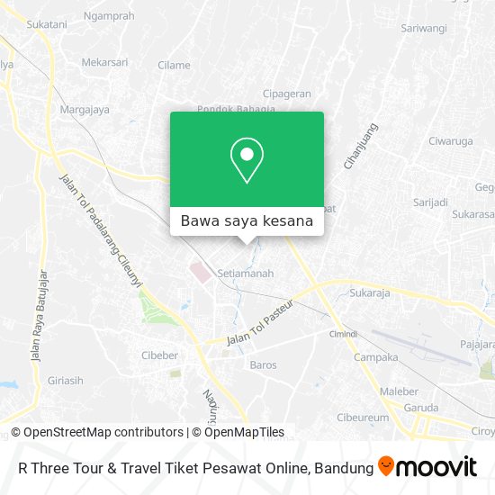 Peta R Three Tour & Travel Tiket Pesawat Online
