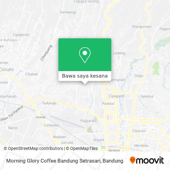 Peta Morning Glory Coffee Bandung Setrasari