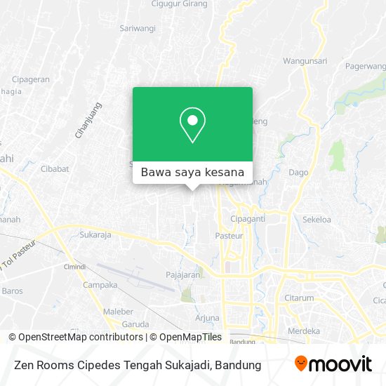 Peta Zen Rooms Cipedes Tengah Sukajadi