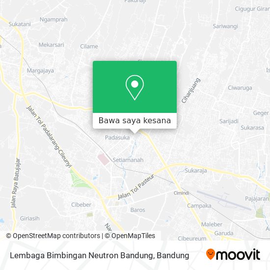 Peta Lembaga Bimbingan Neutron Bandung