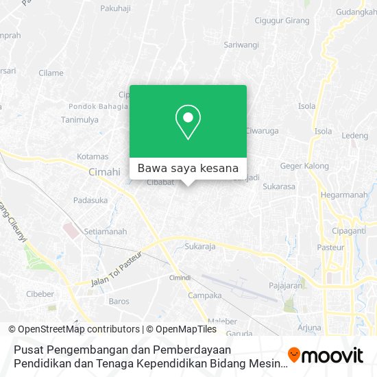 Peta Pusat Pengembangan dan Pemberdayaan Pendidikan dan Tenaga Kependidikan Bidang Mesin dan Teknik Indu