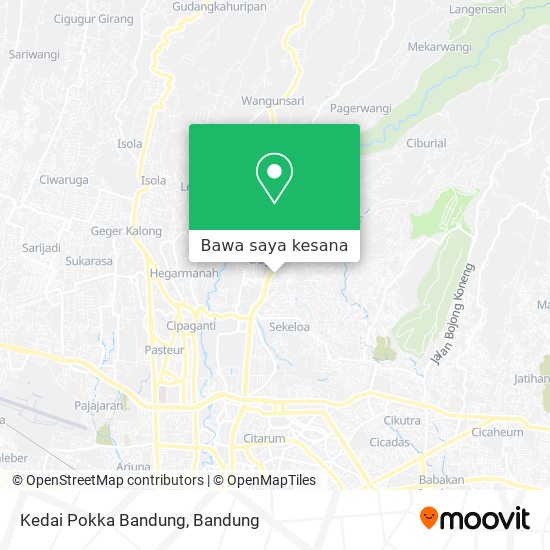 Peta Kedai Pokka Bandung