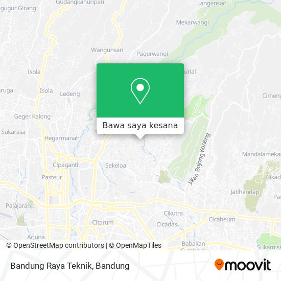 Peta Bandung Raya Teknik